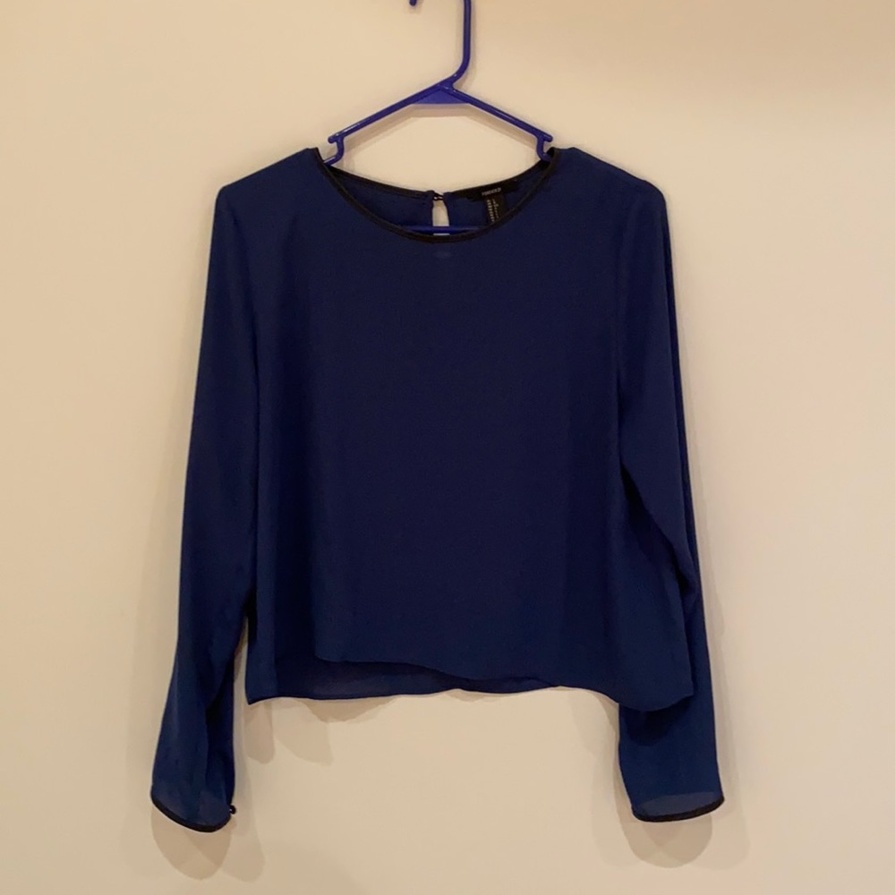 Cropped Navy Shirt